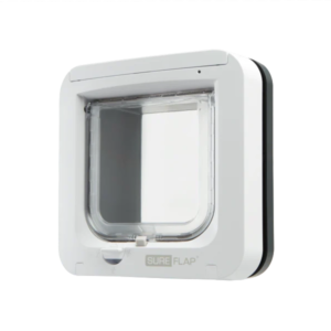 SureFlap_Microchip_Cat_Flap_Grey_White_Bottom_Front_Angled_Left