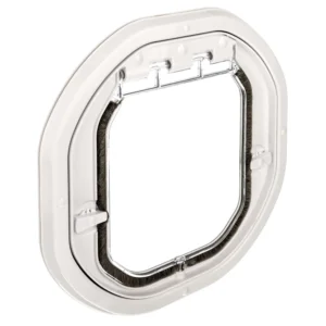 G-IDDW Pet-Tek Glass Fitting Intermediate Dog Door White