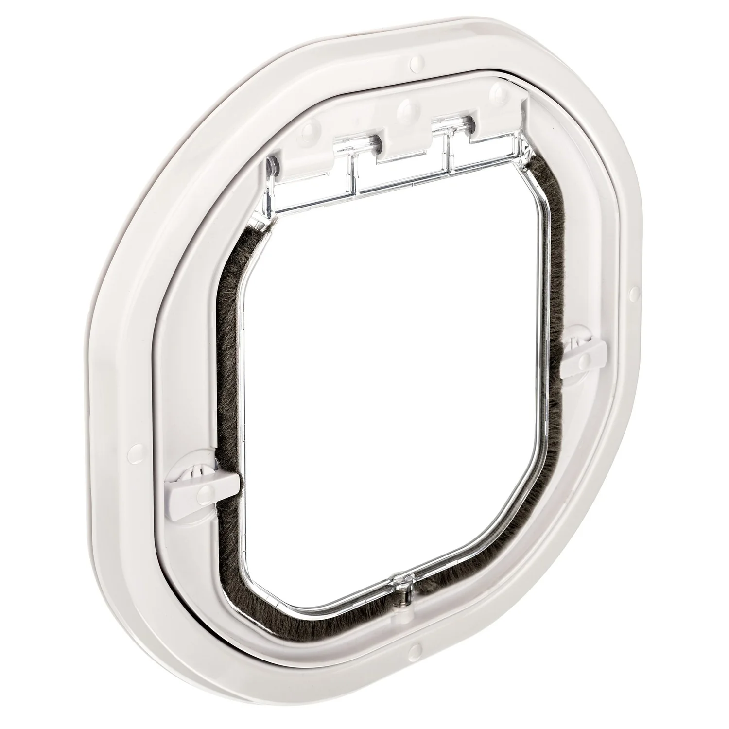 G-IDDW Pet-Tek Glass Fitting Intermediate Dog Door White